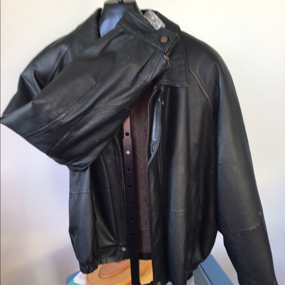 Walwin😎100% leather jacket men’s heavy 😎😎😎 - Picture 3 of 6